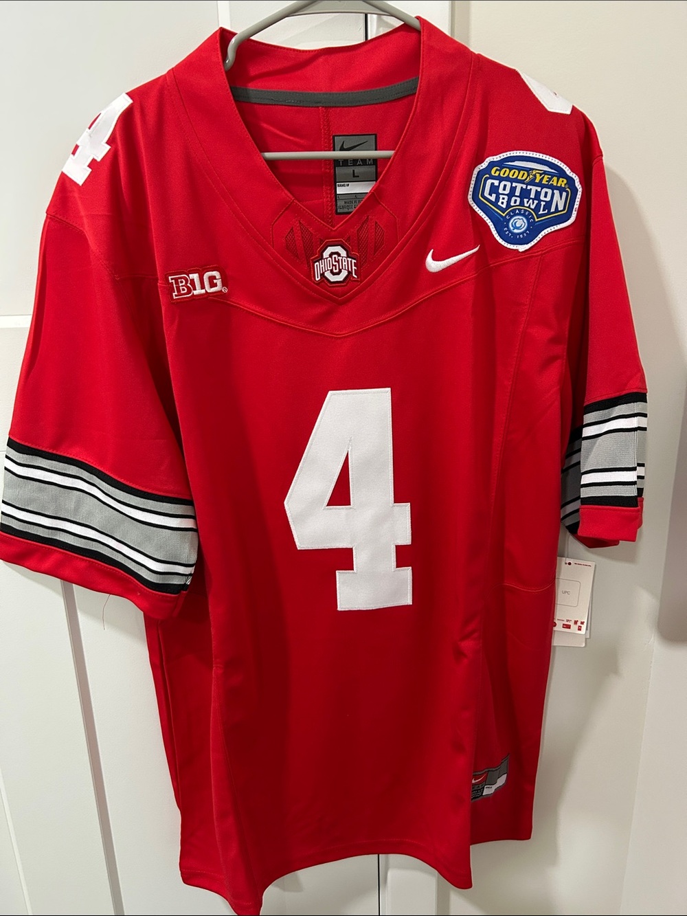 Jeremiah Smith Ohio State OSU Buckeyes Red Cotton Bowl NCAAF Football Jersey